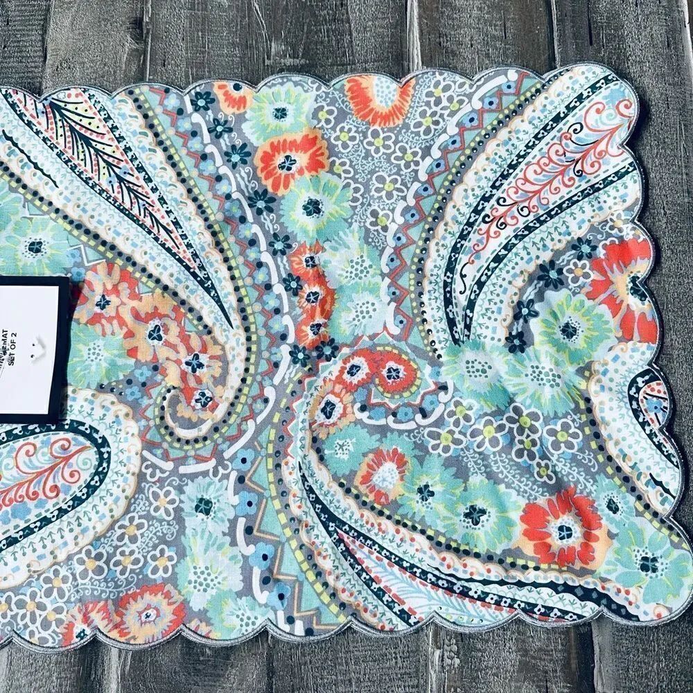 Vera Bradley Citrus Paisley 2-pc Placemats Set